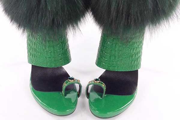 green shoes