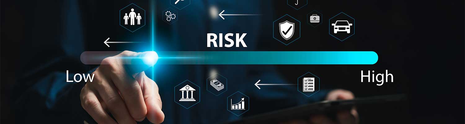 Graph showing low and high Risk