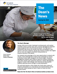 Deans Newsletter October 2022