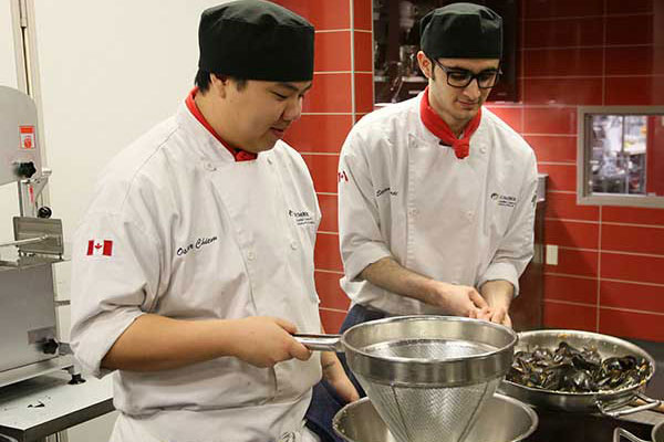 students cooking