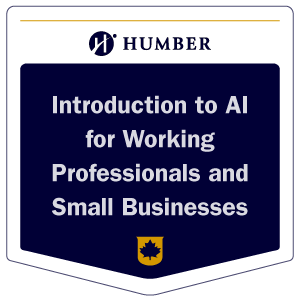 Introduction to AI for Working Professionals and Small Businesses Badge