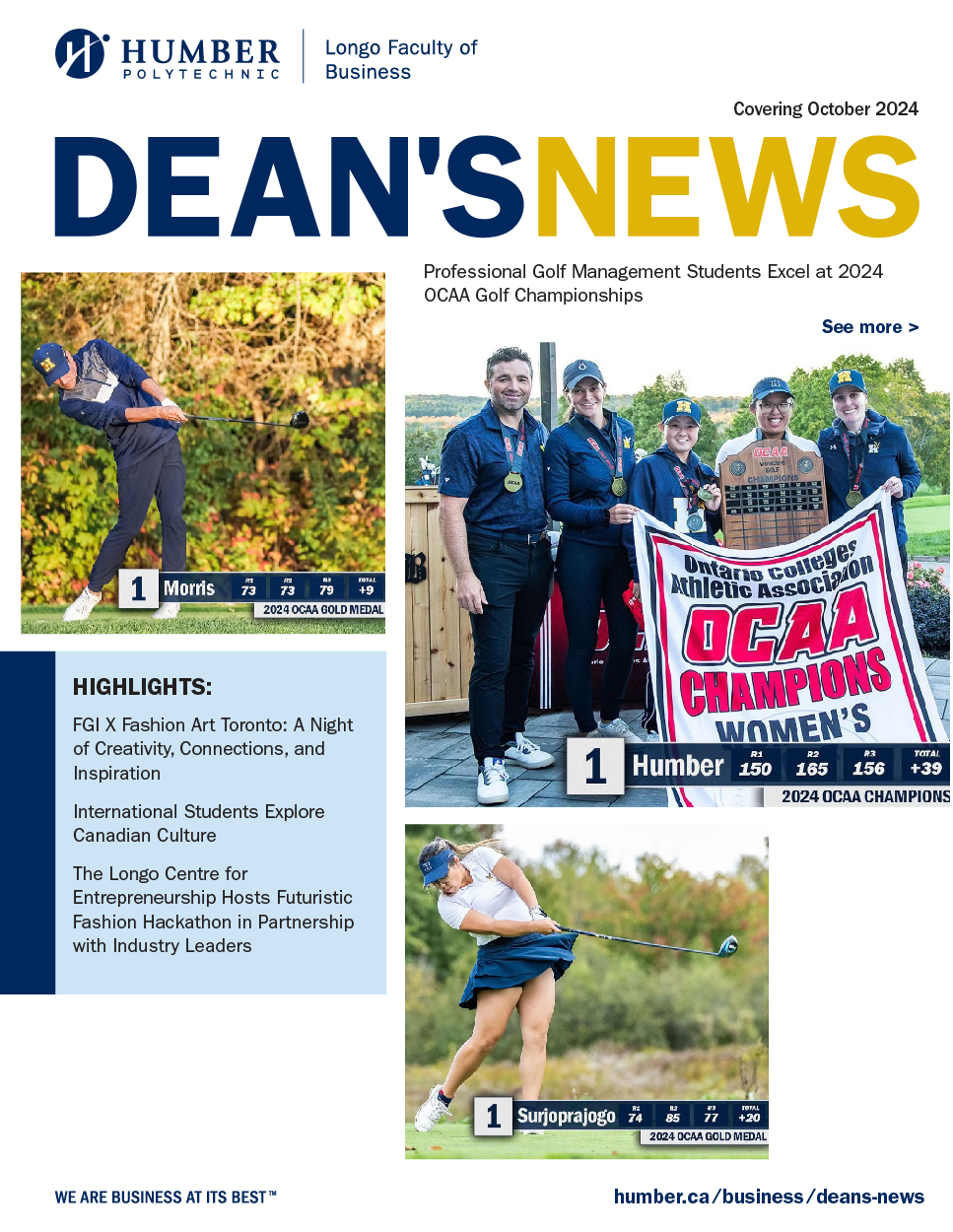 Deans Newsletter October 2024 Cover