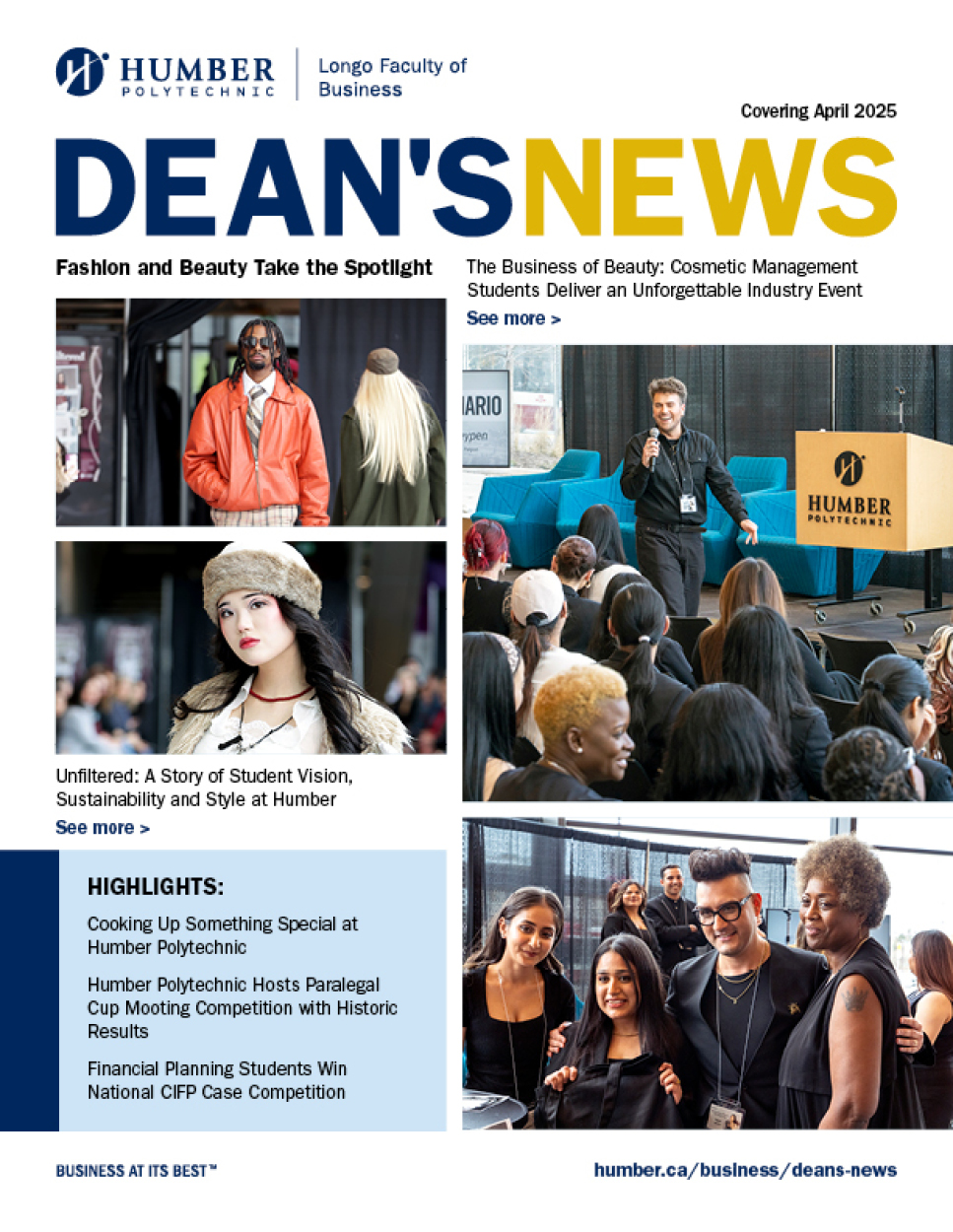 Deans Newsletter April 2025 Cover