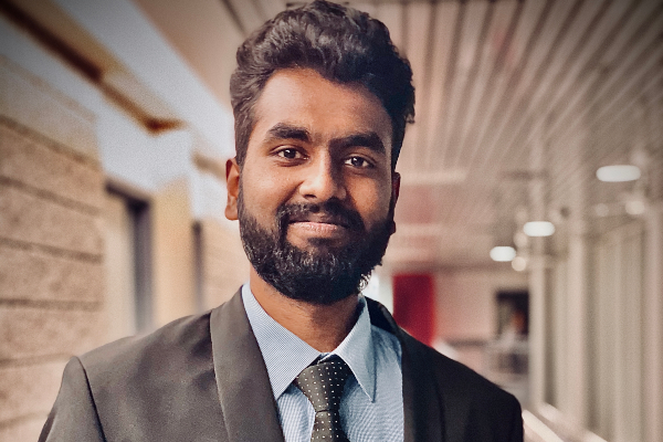 Event Management graduate certificate student Eswaran Badrinarayanan Ardhanareshwara