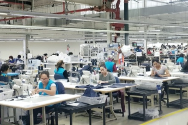 Production line at Canada Goose