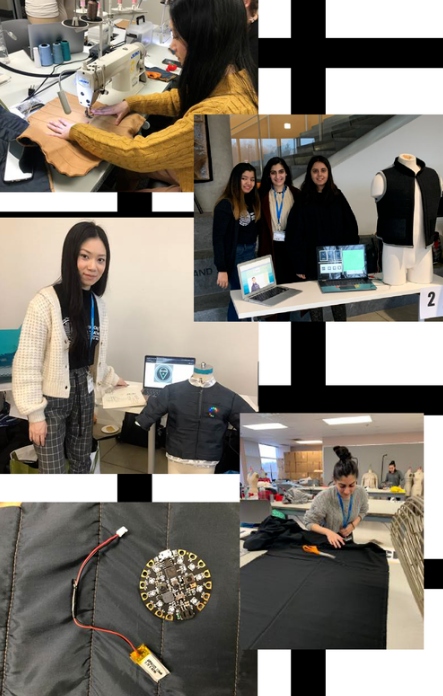 Humber students at the Fashion/Tech Hackathon