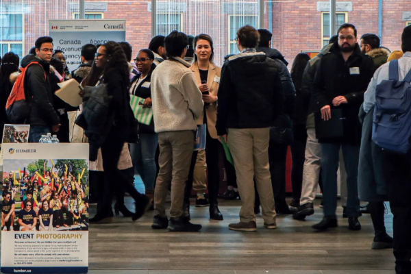 Students at the Accounting Career Fair