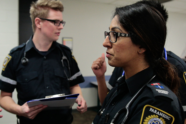 Student Paramedics training at school