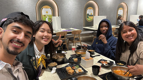 From left to right: Garv Gawri, Yu-Zhen Jane Jian, Hadiya Ibrahim, and Sokyrka Benjamin.