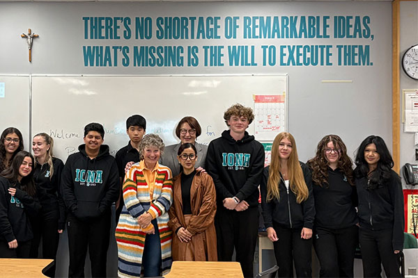 Humber Fashion Squad with Iona Catholic Secondary School students 