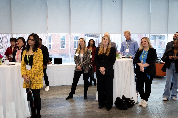 People watching a presentation