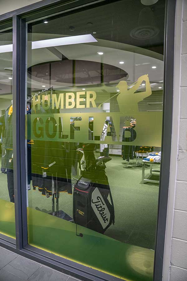 entrance to Humber Golf lab