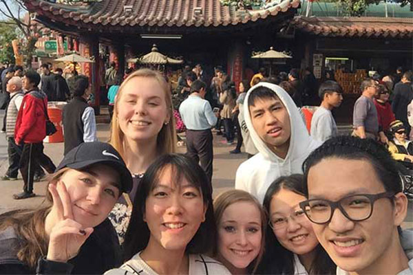 Group of students in Taiwan