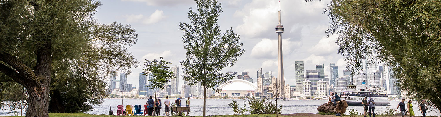 landscape of Toronto showing CN Tower