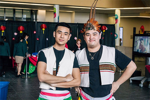 two men in traditional dress