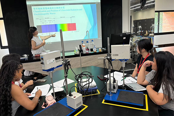 students in a cosmetics class