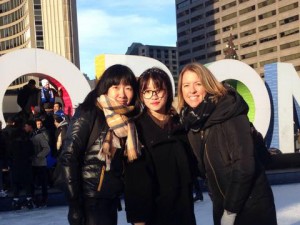 Skating at Nathan Phillips Square