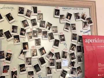 Wall of photos
