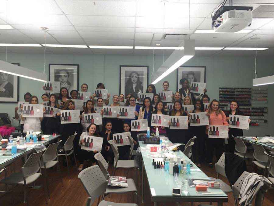 students with their CND shellac pro certifications