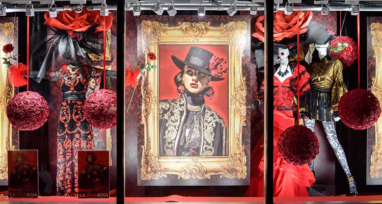 la bella rosa window display