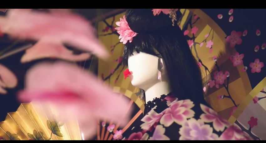 sakura warrior window display