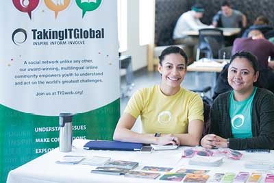 marketplace Taking It Global booth
