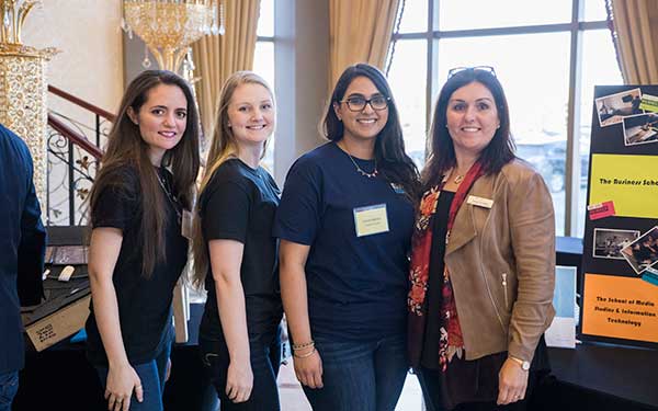 VEBTA Students presenting at the Industry breakfast