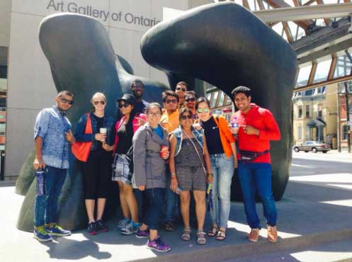 Students at the AGO