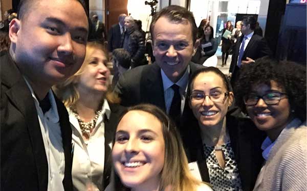  Vincent L., Maria Racanelli, Chiaria, Marcia and Asha with Frank Techar, Vice Chair, BMO Financial Group