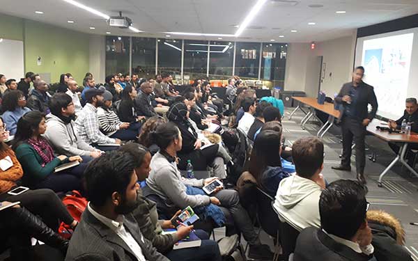 CRA audience at the placement centre