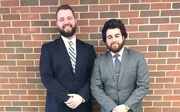 Tudor Gagea and Daniel Pallag at Mooting Competition 
