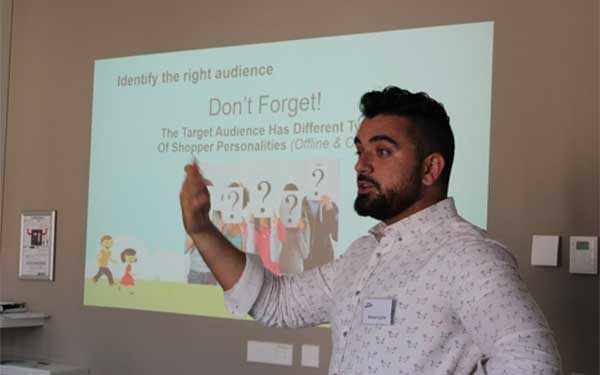 Man giving presentation