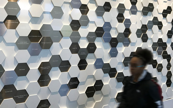 Gradtitude Hall wall