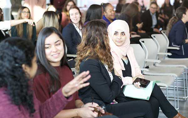 Students at Industry Panel
