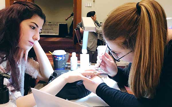 Kassie Jones at Nail Art Competition 