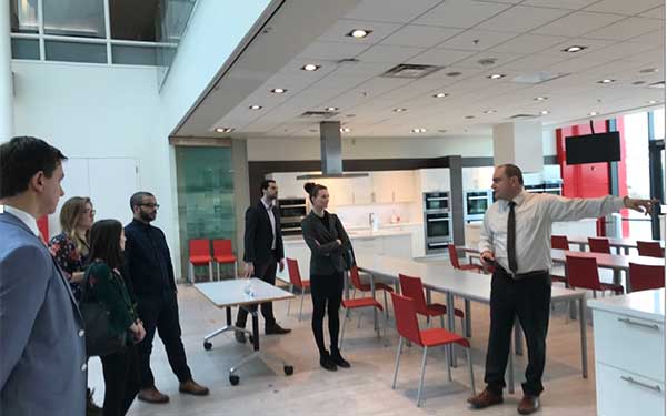 Students at Miele Headquarters 