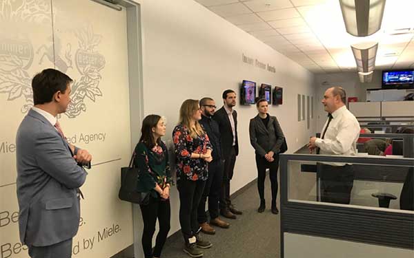 Students at Miele Headquarters 