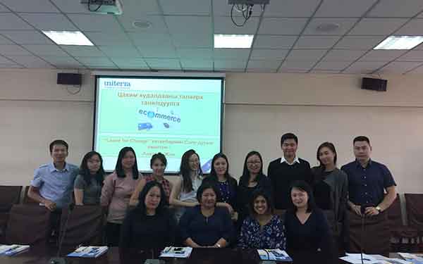 Anita volunteering in Mongolia 