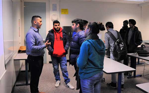 students at RBC info session