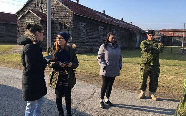 Students at Trenton Base