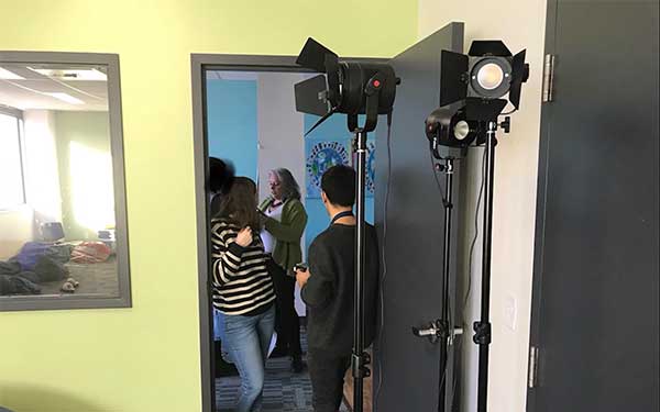 Students Shooting Footage